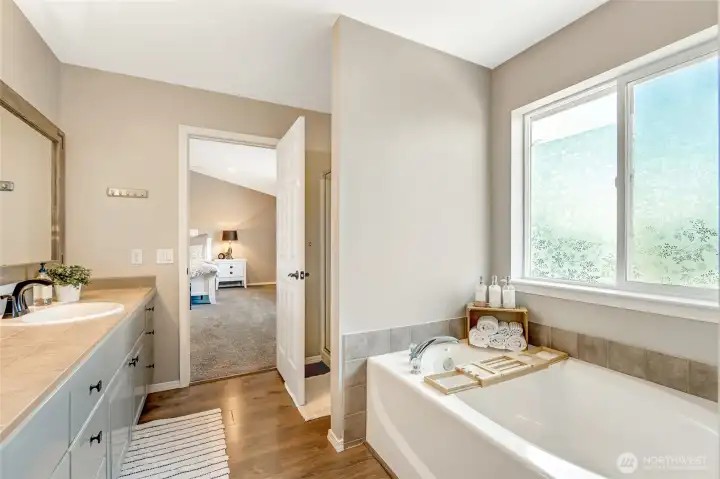 Lovely primary bathroom
