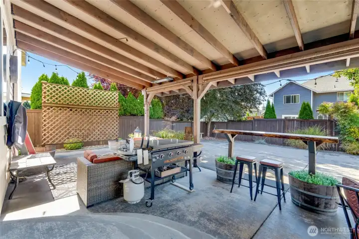o much room outside in the extended patio and covered space, great for all year entertaining