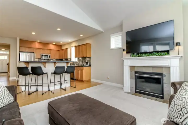 open floor plan living space