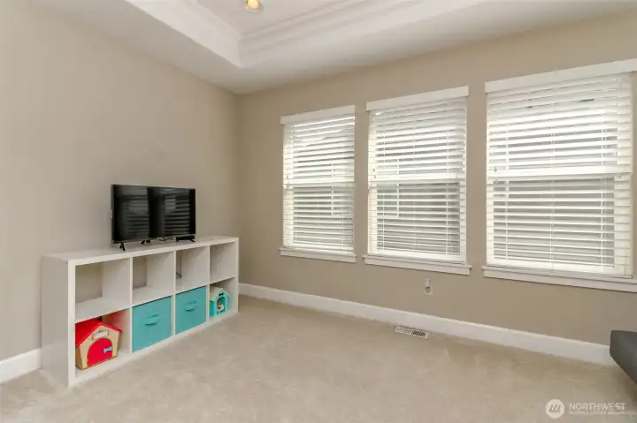 light filled bonus room upstairs