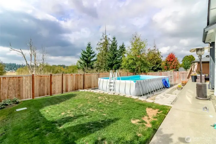 large backyard. Sellers will leave pool and gazebo or have them removed per buyers request