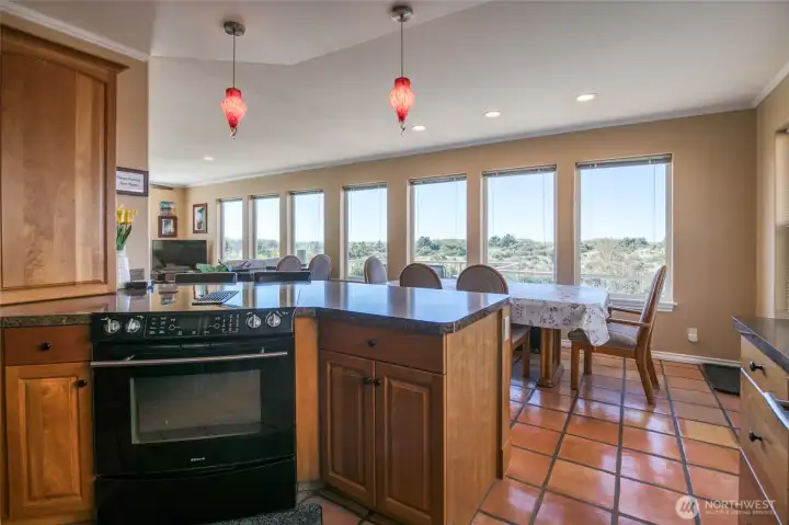 Ocean Views from Kitchen