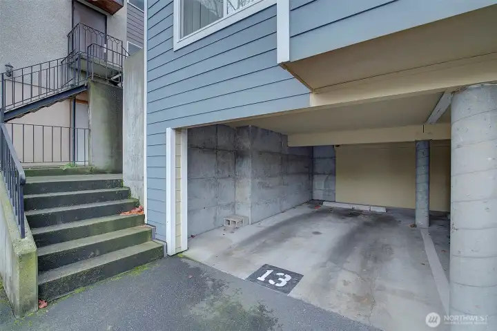 dedicated parking space