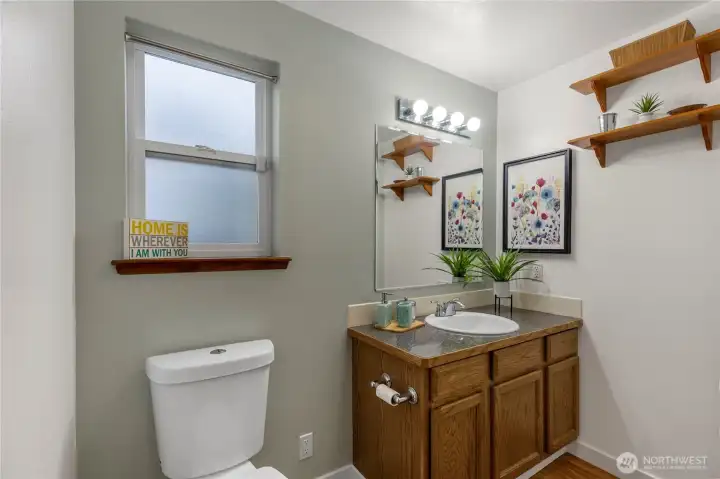 1/2 Bath off primary bedroom