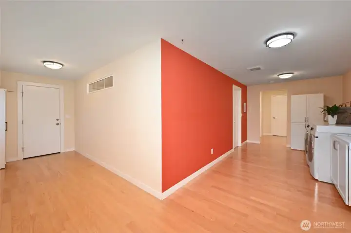 Access Hallway w/Laundry & Storage