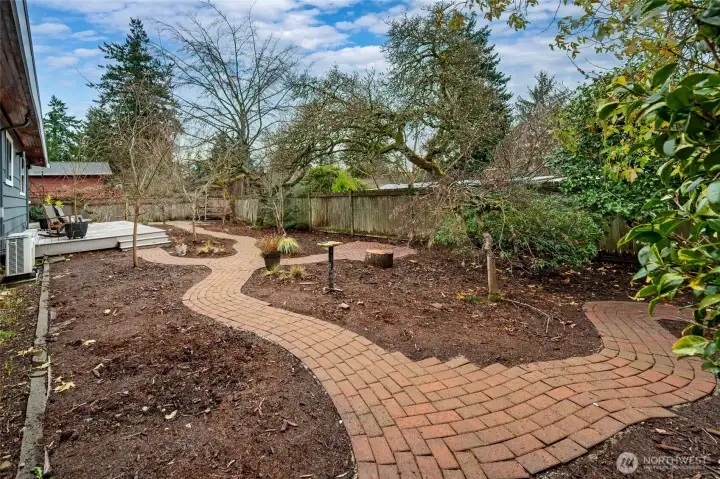 Back Yard Brick Meditaton Path