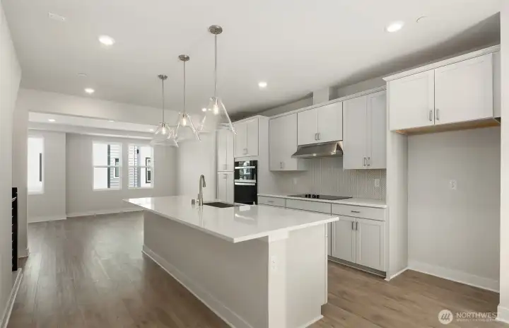 Kitchen to gathering room