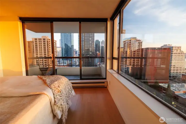 As the sun sets, the golden colors start to into permeate your home.