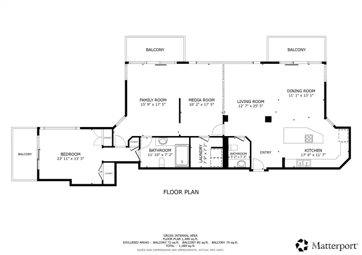 Floorplan of the suite