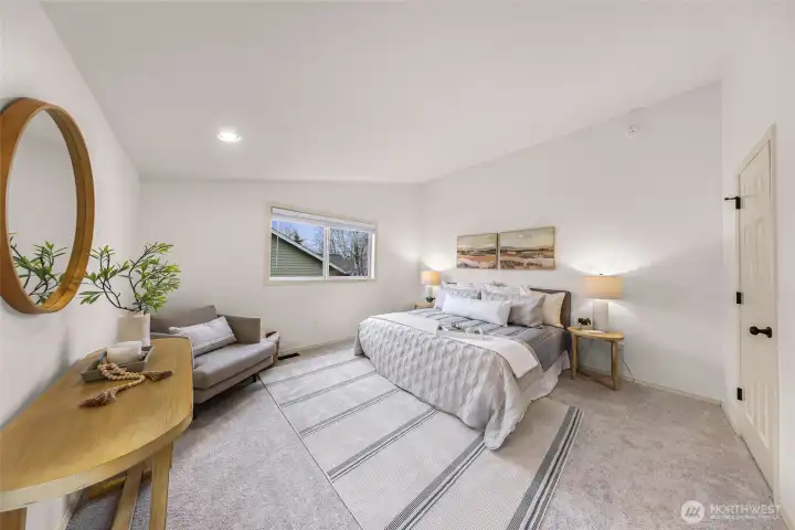 Gigantic primary bedroom