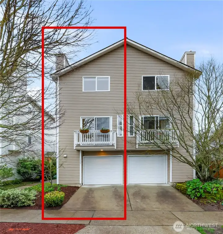 Home is duplex style - east side of building.