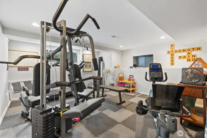 Basement living room