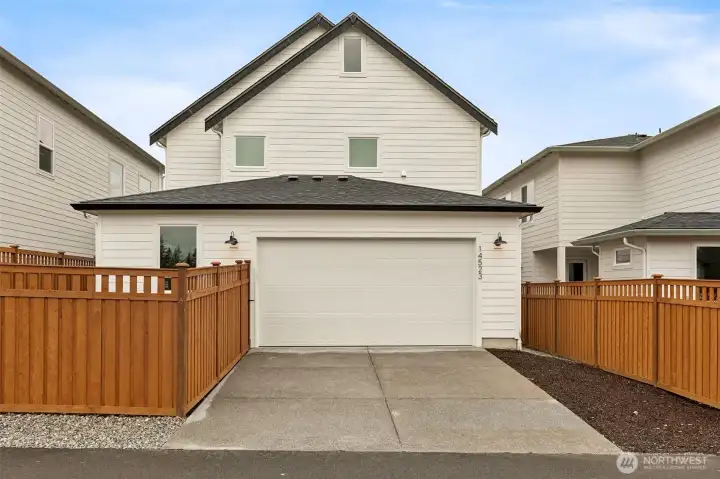 Photos are of the actual home.