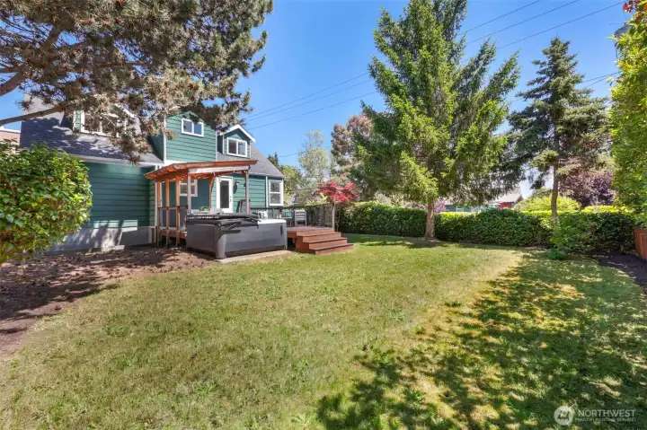 Fully fenced yard.