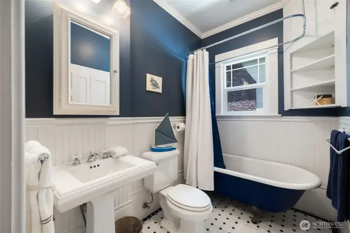Remodeled hall bath