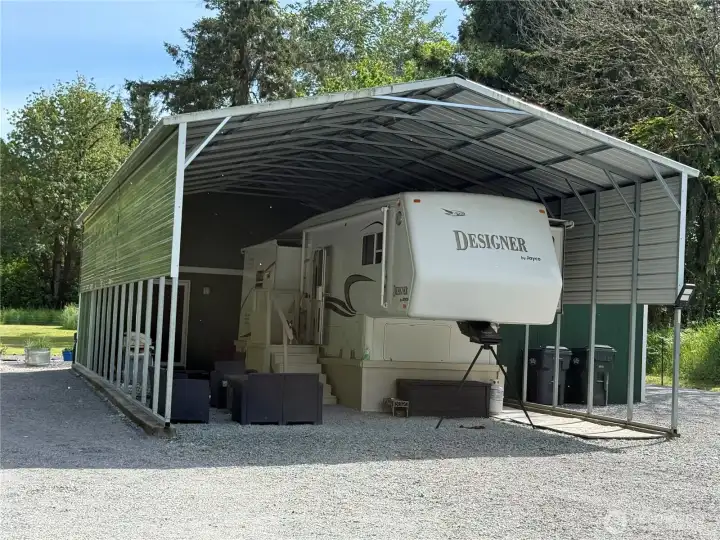 shop house and RV cover