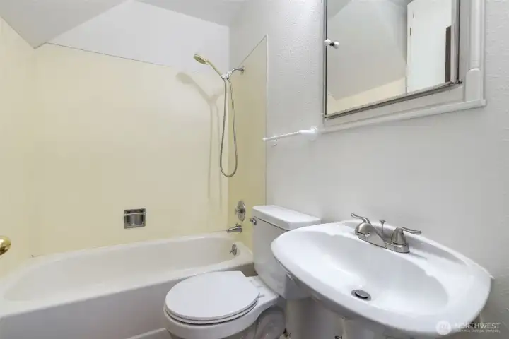 Main floor full bath.