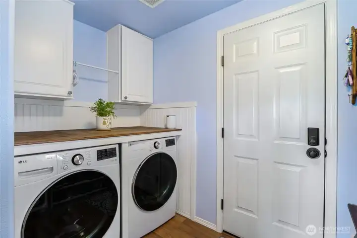 Laundry room with ample storage Laundry room with ample storage