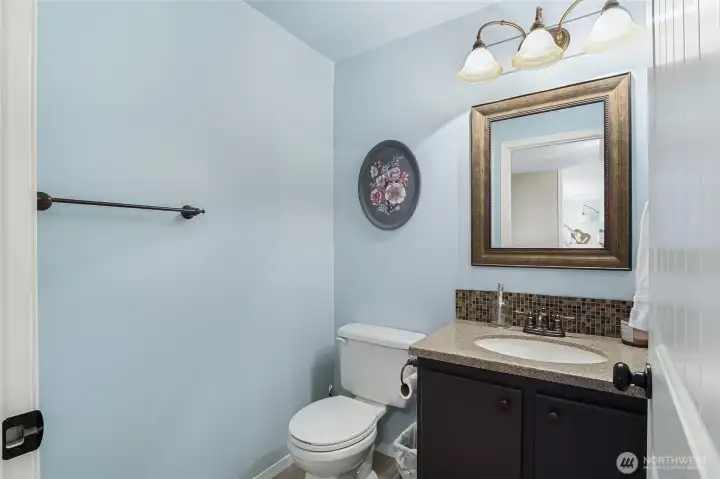 Half bath on main floor Half bath on main floor