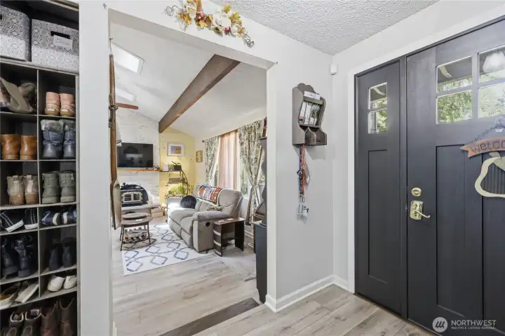 Entry and living room