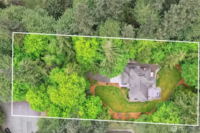 Beautiful and private lot, 1.1 acres of peace and privacy with plenty of space to enjoy.