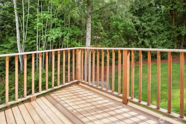 Deck off of the primary bedroom. Enjoy the surroundings.
