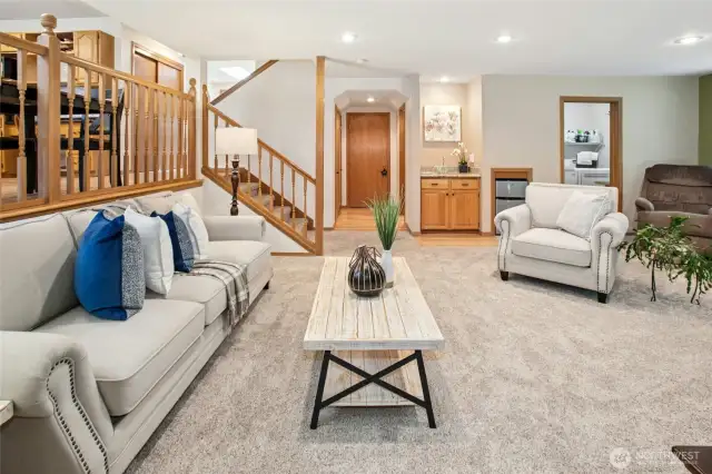 Just off the family room don't miss the wine closet and additional storage!
