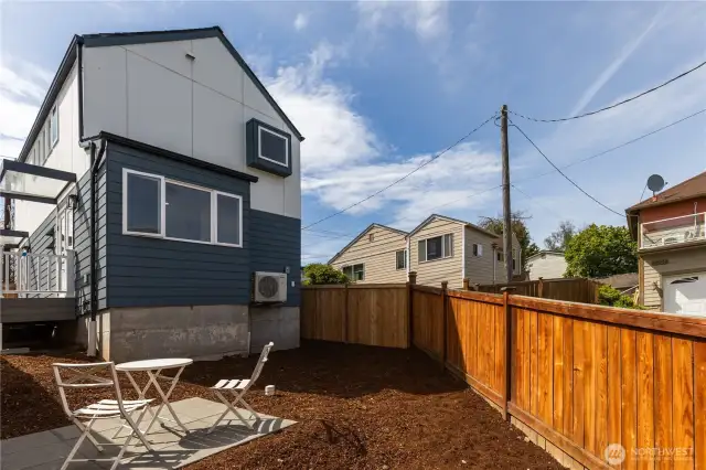 Backyard with a patio