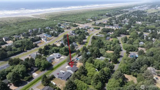 Home is located just a half mile from the beach approach on Pacific Blvd.