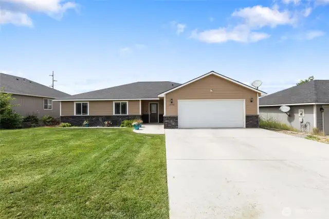 Front, Exterior of home, 2 car garage, plenty of driveway parking