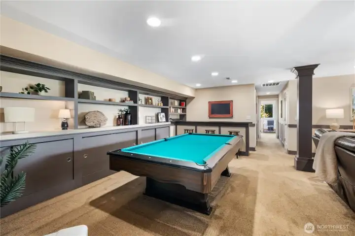 Pool table included in sale.