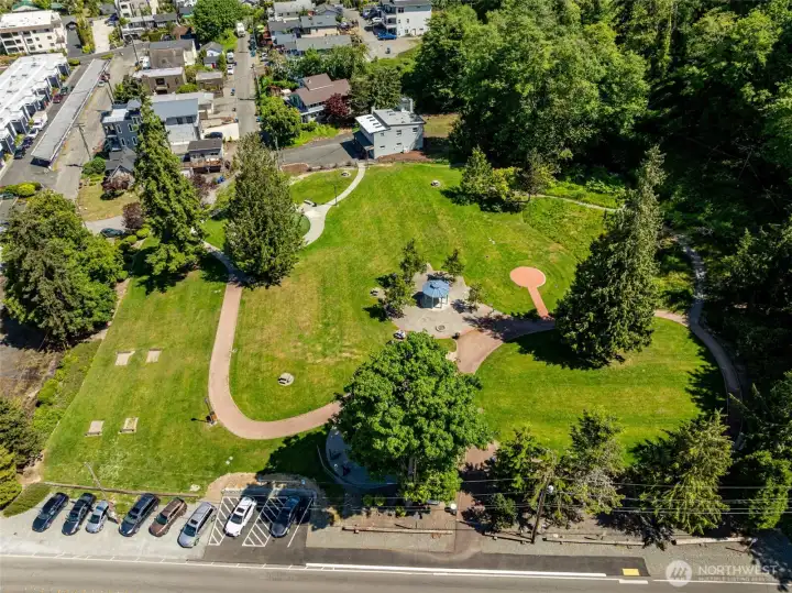 Wooten Park just across the street! Park, exercise equipment, playground, horseshoe pits.
