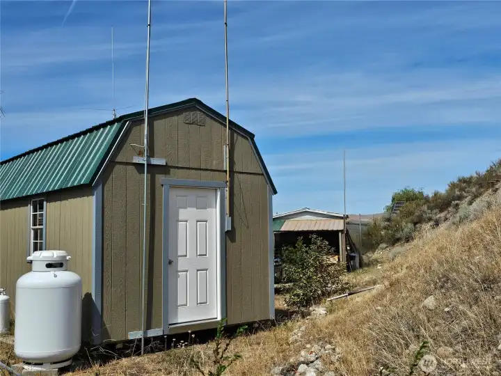 Hobby shed leased propane tank
