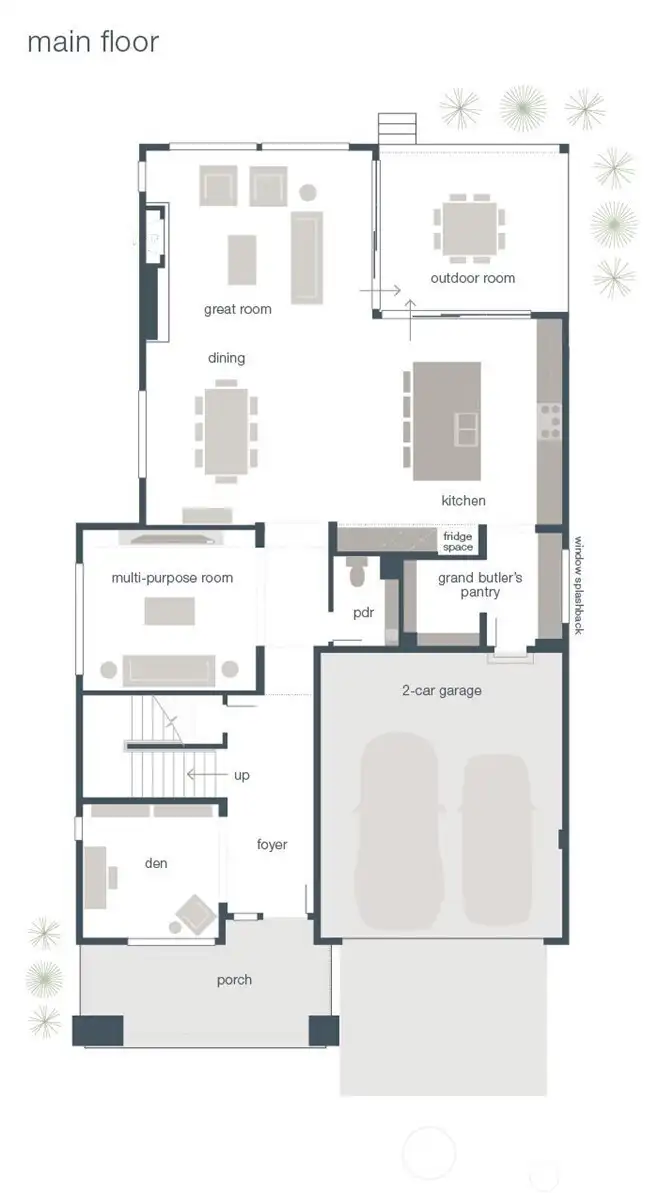 Builders Floor Plan - Main Floor