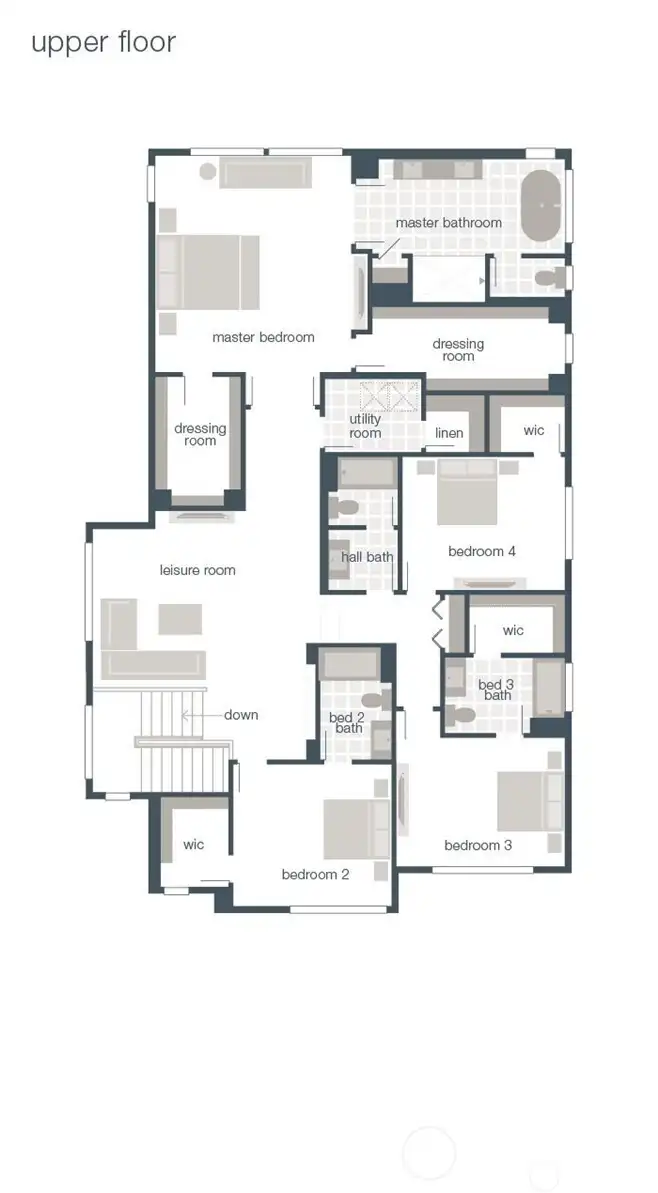 Builders Floor Plan- Upstair