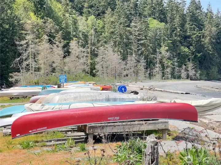Store your Kayak at the beach.