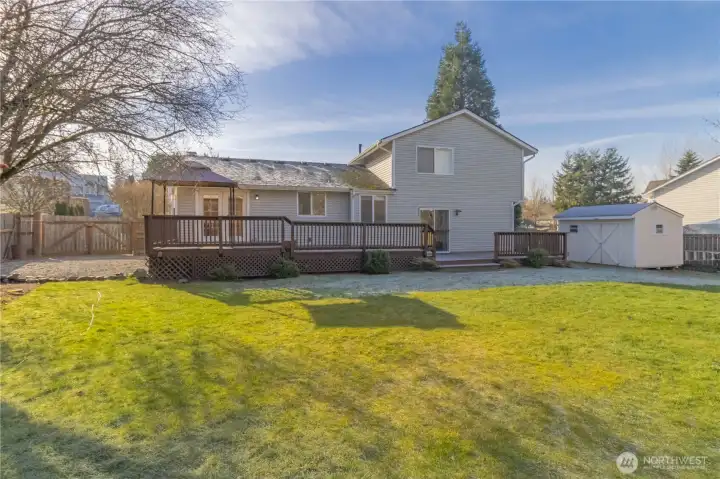 View of the back of the home