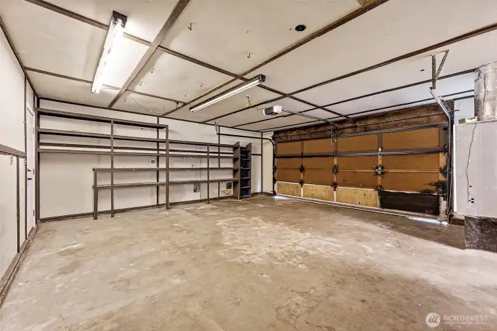 Large 2 car garage