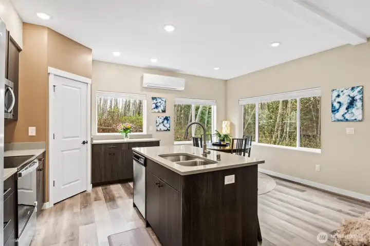 Enjoy cooking and looking out at nature!