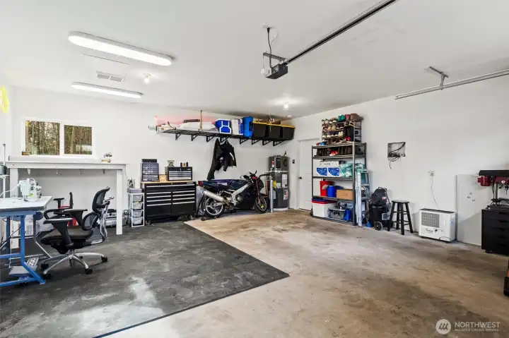 Added lighting in the garage.