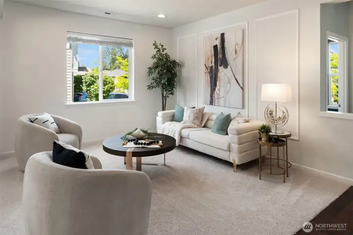 Spacious formal living room for comfortable everyday living.