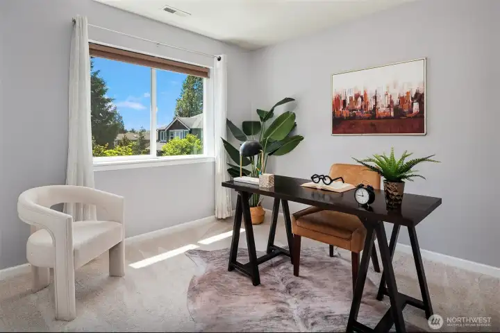 Home office is the perfect use for this addition space.