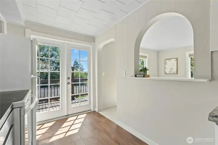French doors leading out to your private & oversized deck! French doors leading out to your private & oversized deck!