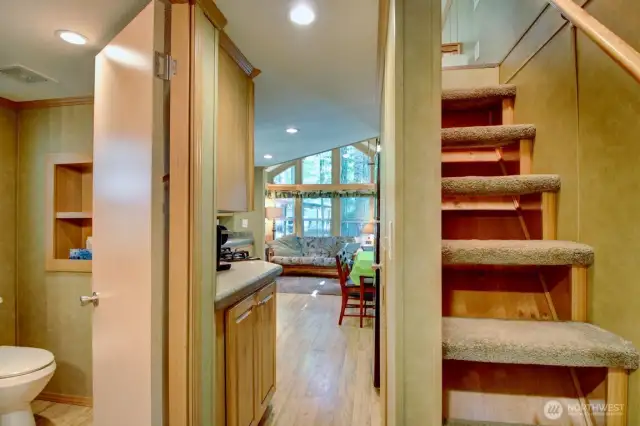 Stairs to loft