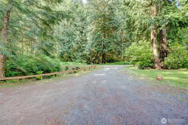 Nice level driveway.