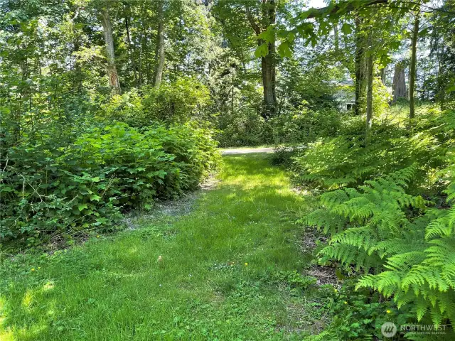 Nice driveway into the property
