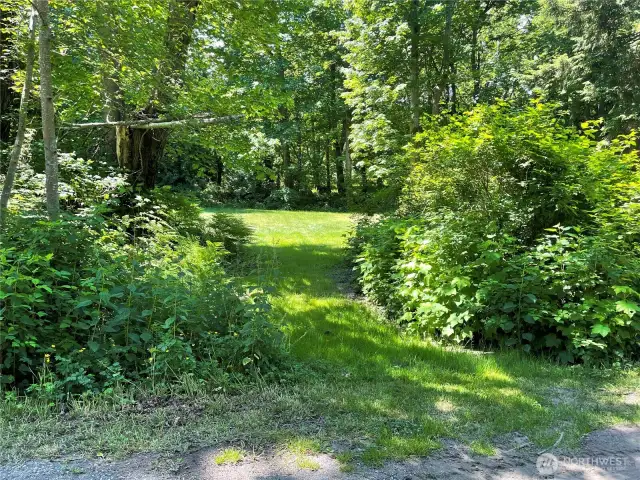 Driveway access into property