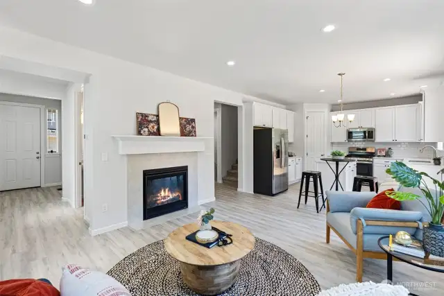 Gas Fireplace and open concept main floor