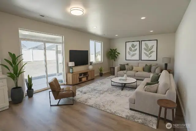 Living area(virtually staged)