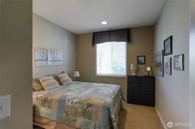 Secondary bedroom is adjacent to full bath.